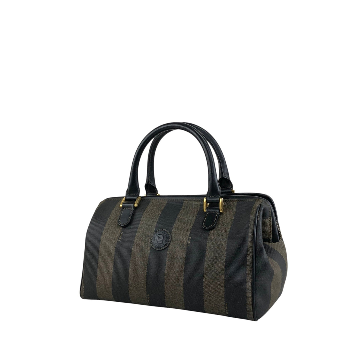 FENDI Pecan Two-way Small Boston bag Shoulder bag Brown Vintage fw8ie6