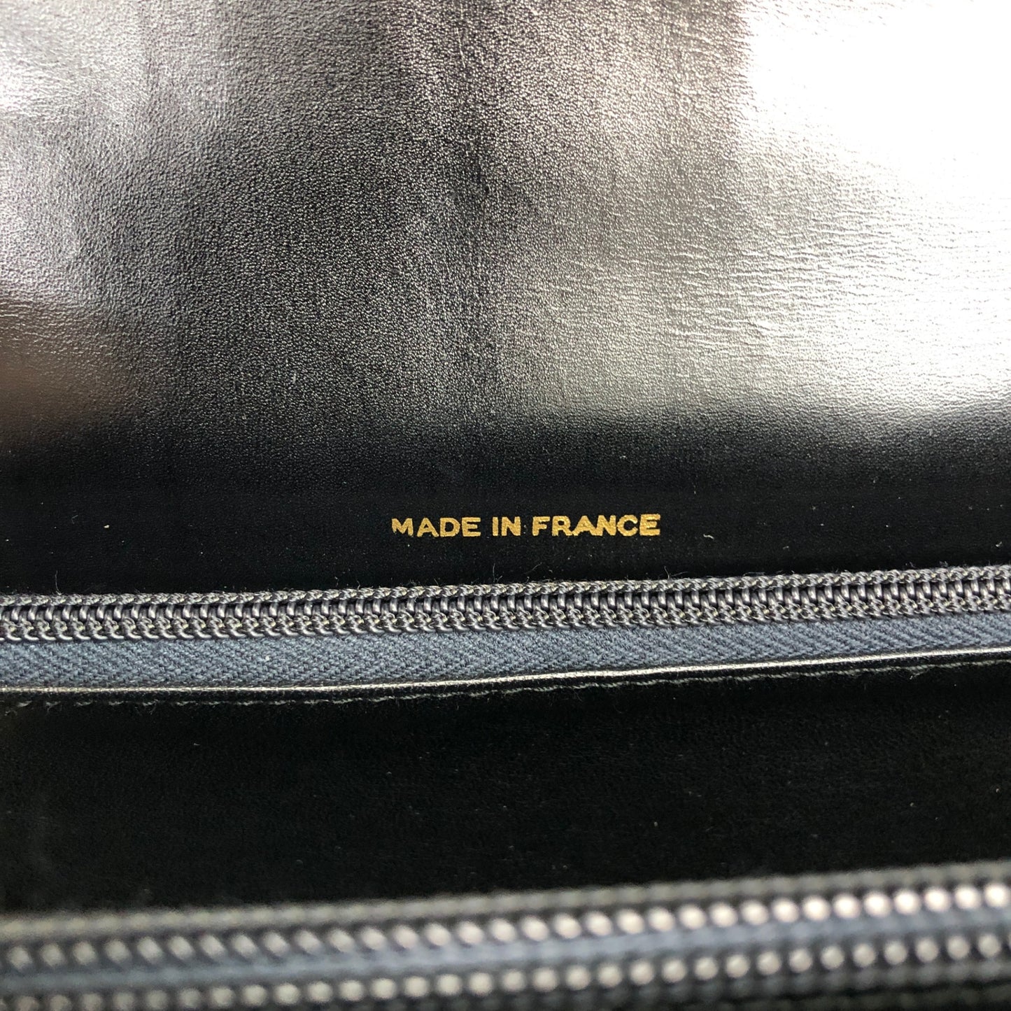 CELINE Metal Closure Handbag Black Vintage rchsfc