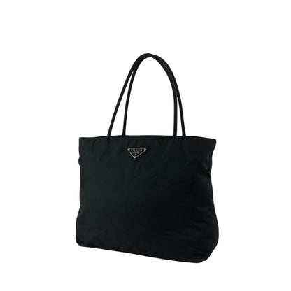 PRADA Tessuto Triangle Logo Totebag Black Vintage xn2y5c