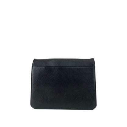 Yves Saint Laurent YSL Logo Shoulder bag Black Vintage p5pe7i