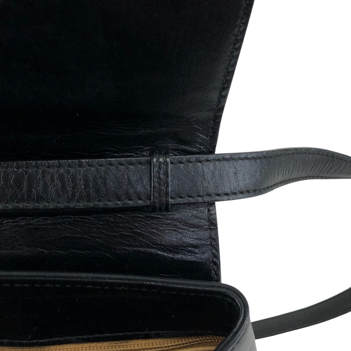 CELINE Gancini Shoulder bag Black Vintage xxxvfp