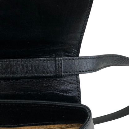CELINE Gancini Shoulder bag Black Vintage xxxvfp