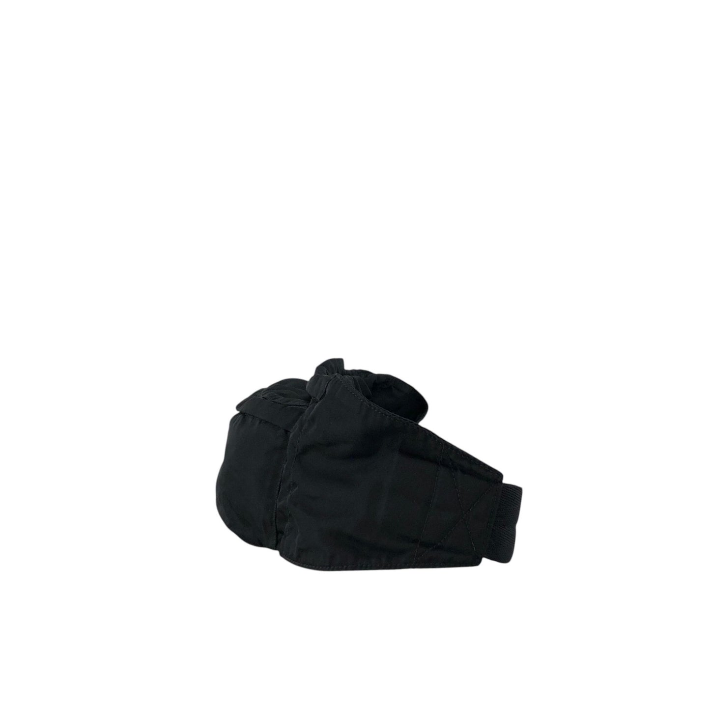PRADA Tessuto Triangle Logo Sling bag Black Vintage cf6epr