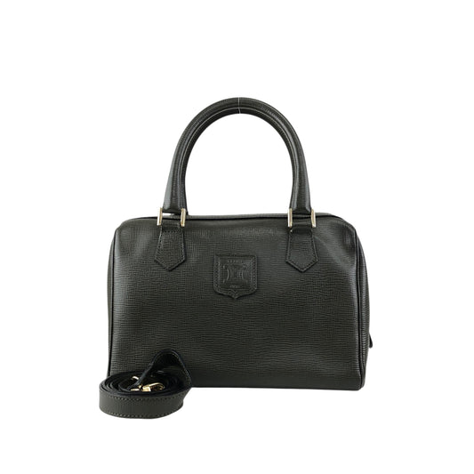 CELINE Blason Two-way Small Boston bag Shoulder bag Green Vintage du4fhp