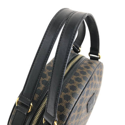CELINE Macadam Blason Handbag Black Vintage guswt5