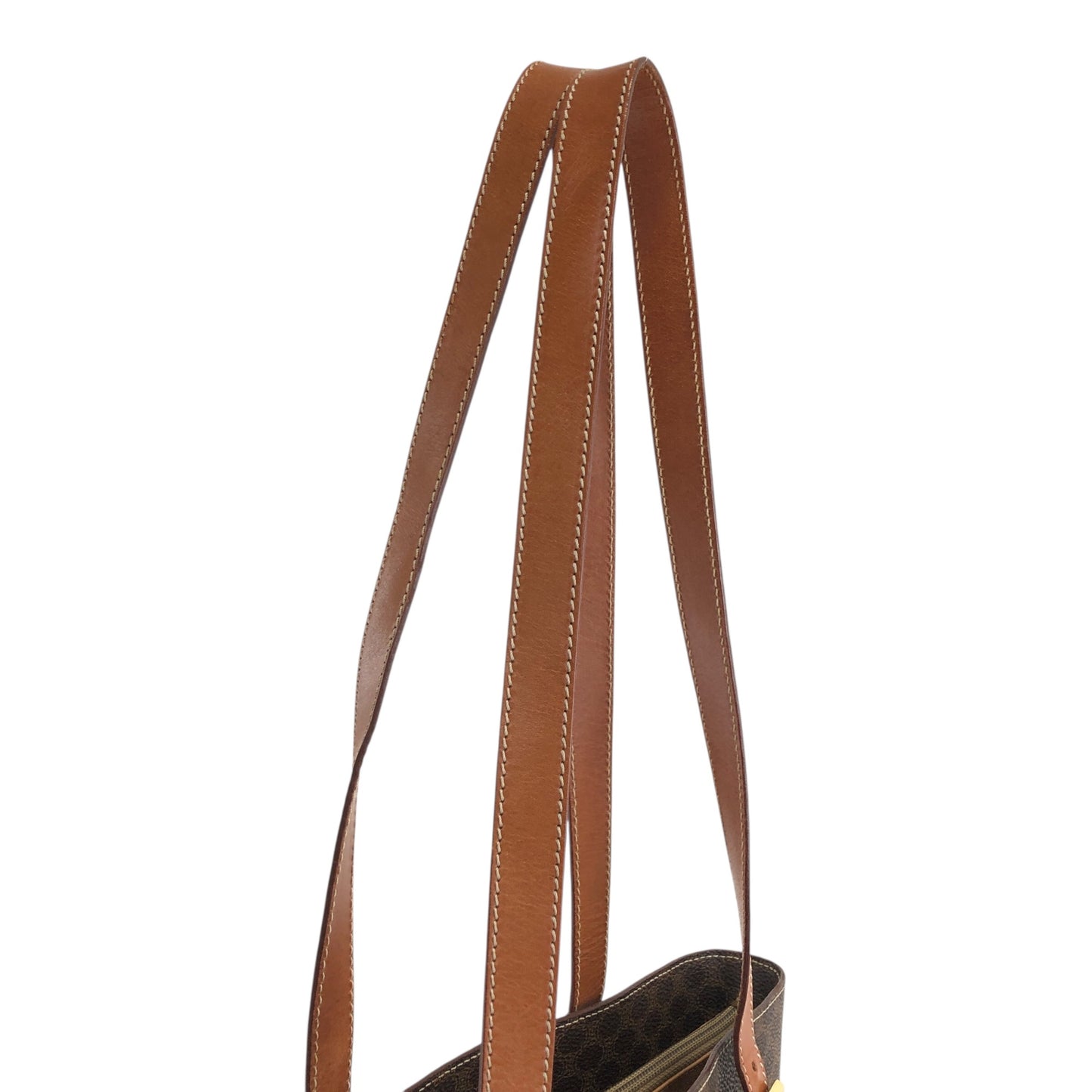 CELINE Macadam Blason Totebag Brown Vintage krmf4c