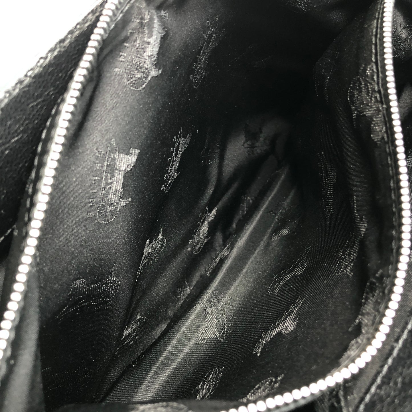 CELINE Logo Handbag Black Vintage p2zgdh