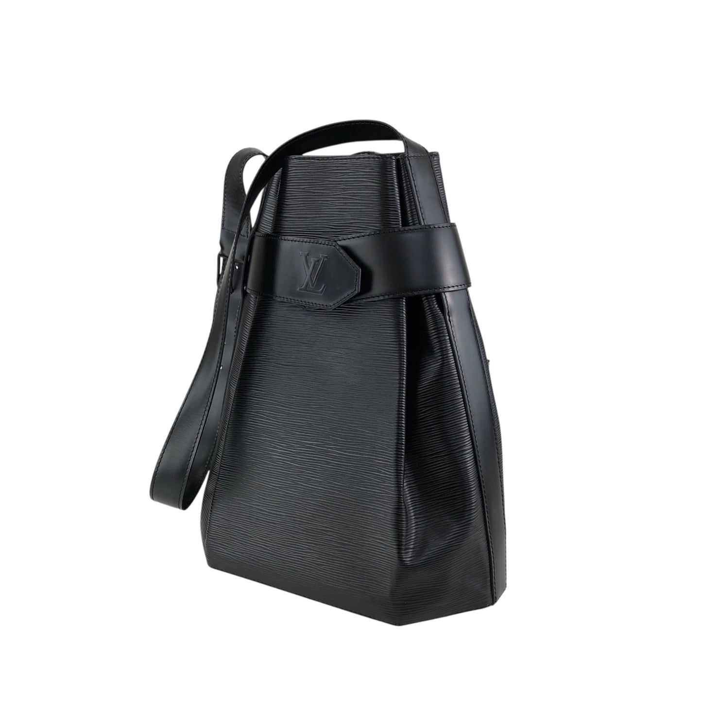 LOUIS VUITTON Epi Shoulder bag Black Vintage st4rdc