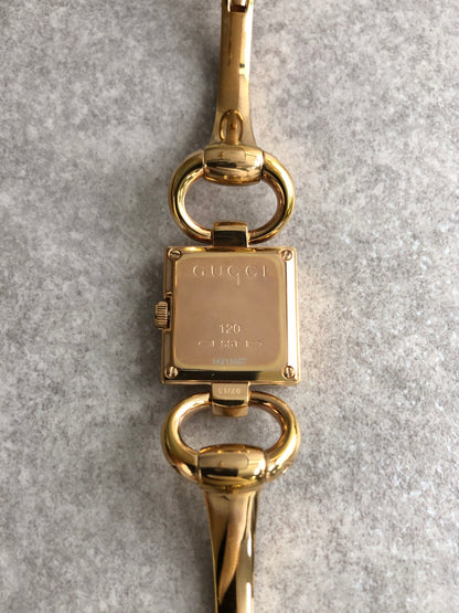 GUCCI Quartz Watch Gold Vintage mmeza3