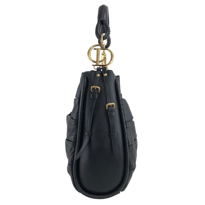 Christian Dior CD Logo Motif Shoulder bag Black Vintage vvdiyc