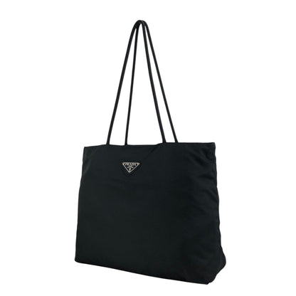 PRADA Tessuto Triangle Logo Totebag Black Vintage rp4ywn