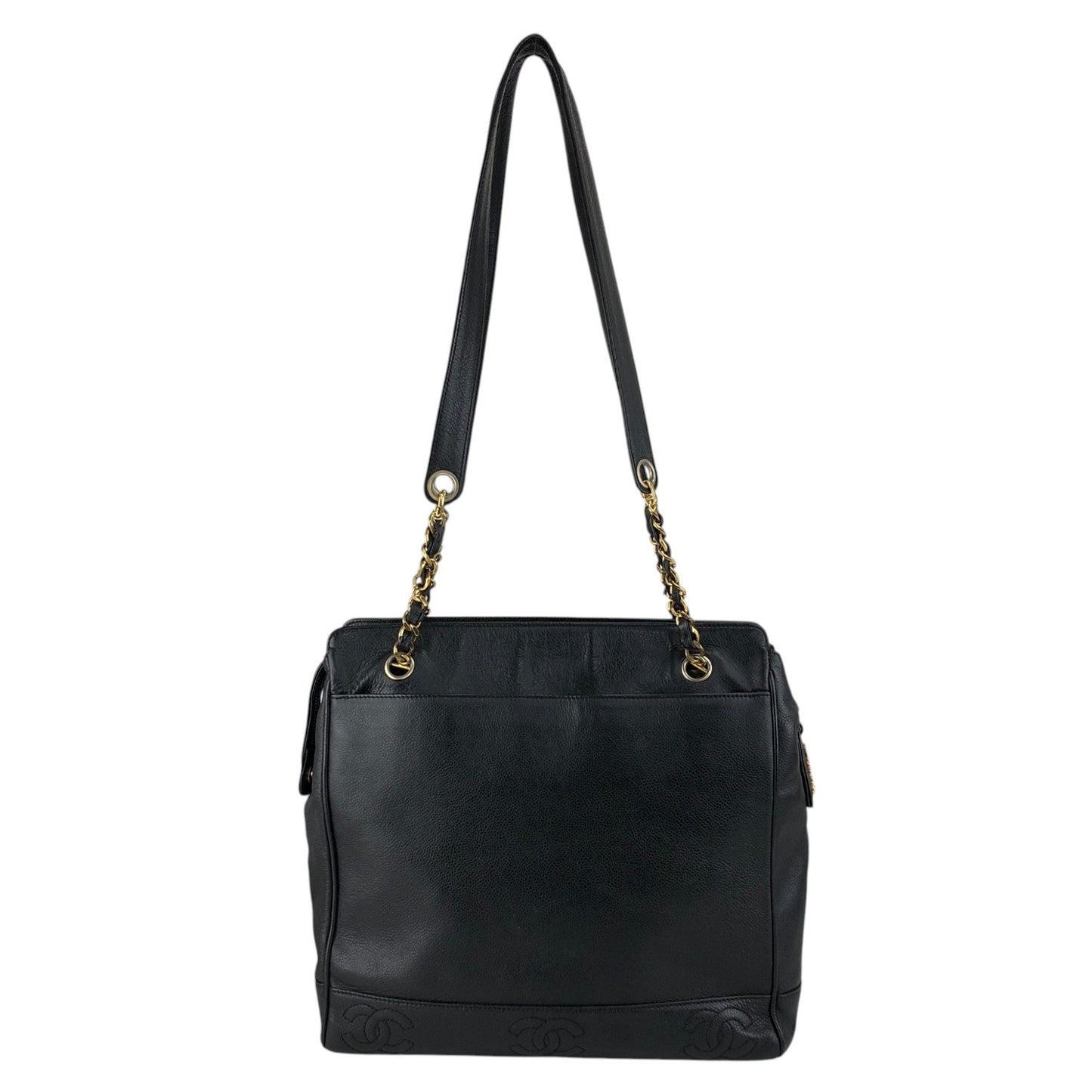 CHANEL Coco Mark Chain Shoulder bag Black Vintage gph8sd