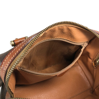 CELINE Macadam Two-way Small Boston bag Shoulder bag Brown Vintage b6a3tr