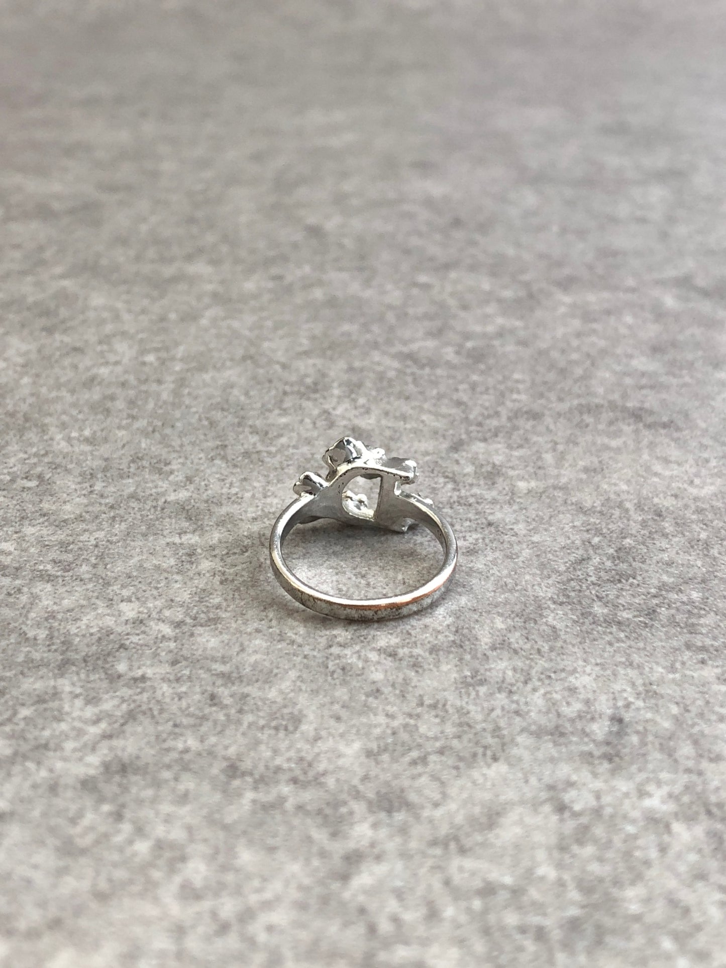 Christian Dior Rhinestone Ring Silver×Pink Vintage ud6td8