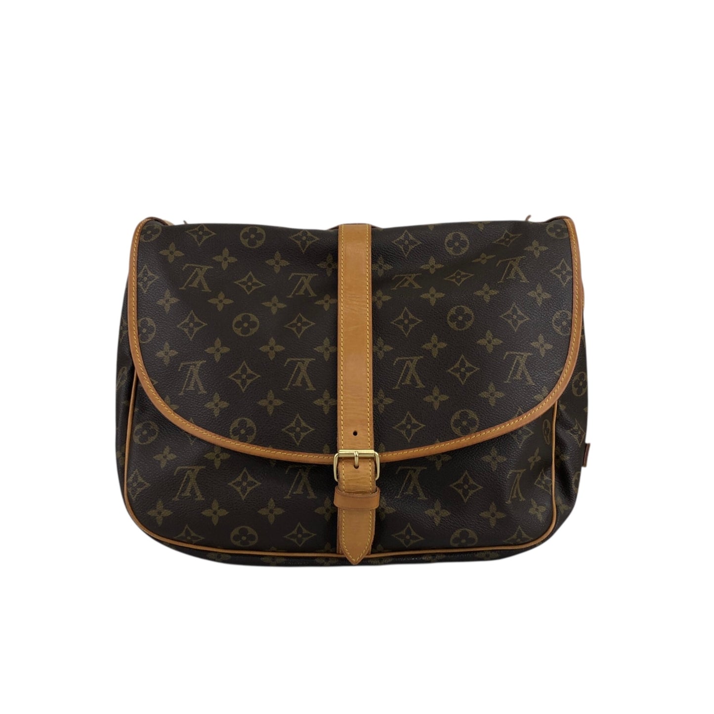 LOUIS VUITTON Monogram 單肩包 棕色 復古 fya5dp