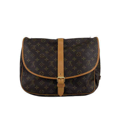 LOUIS VUITTON Monogram 單肩包 棕色 復古 fya5dp