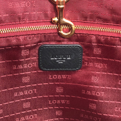LOEWE Logo Embossed Totebag Black Vintage sfdiue