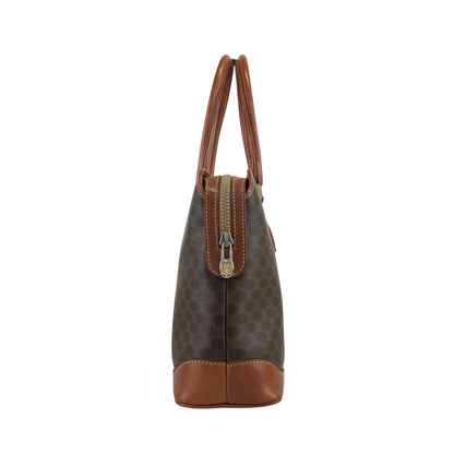 CELINE Macadam Blason Handbag Brown Vintage yry5hb