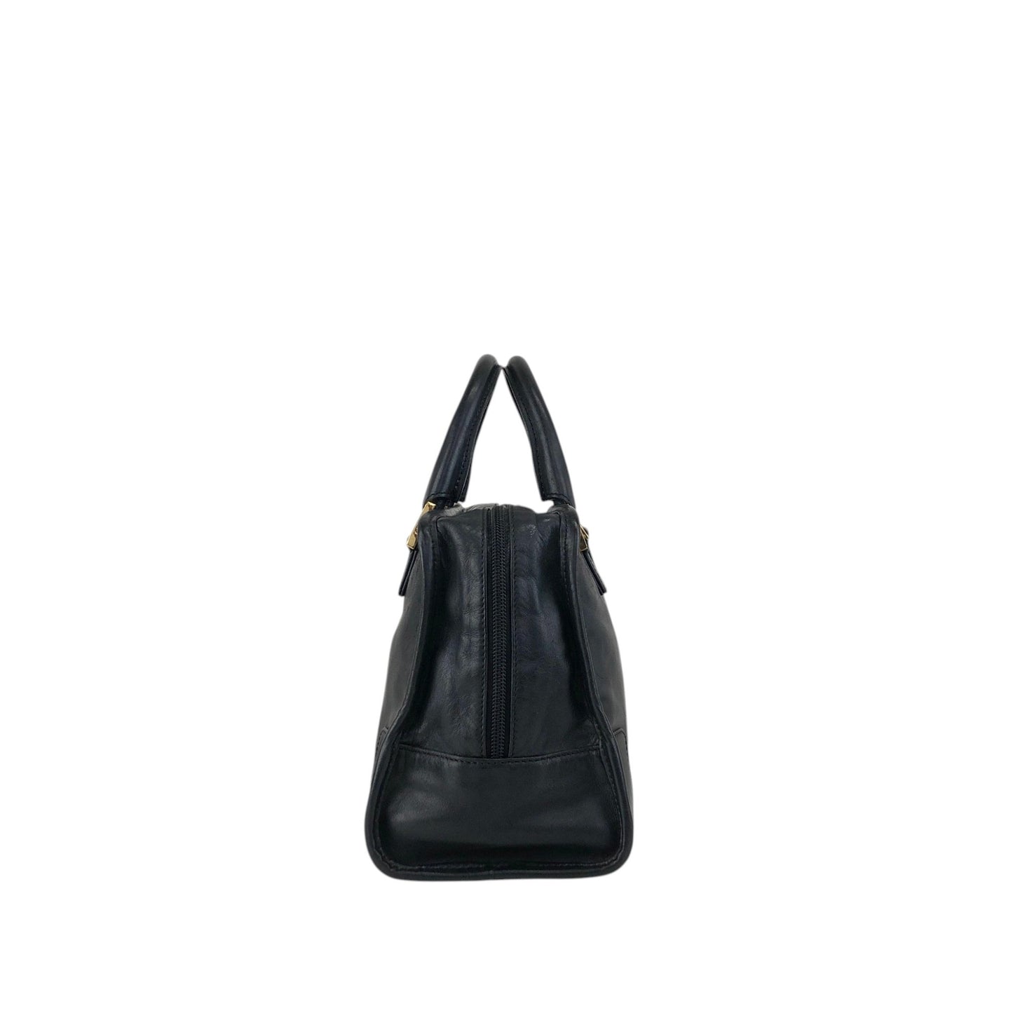 LOEWE Amazona28 Anagram Handbag Boston bag Black Vintage bda233