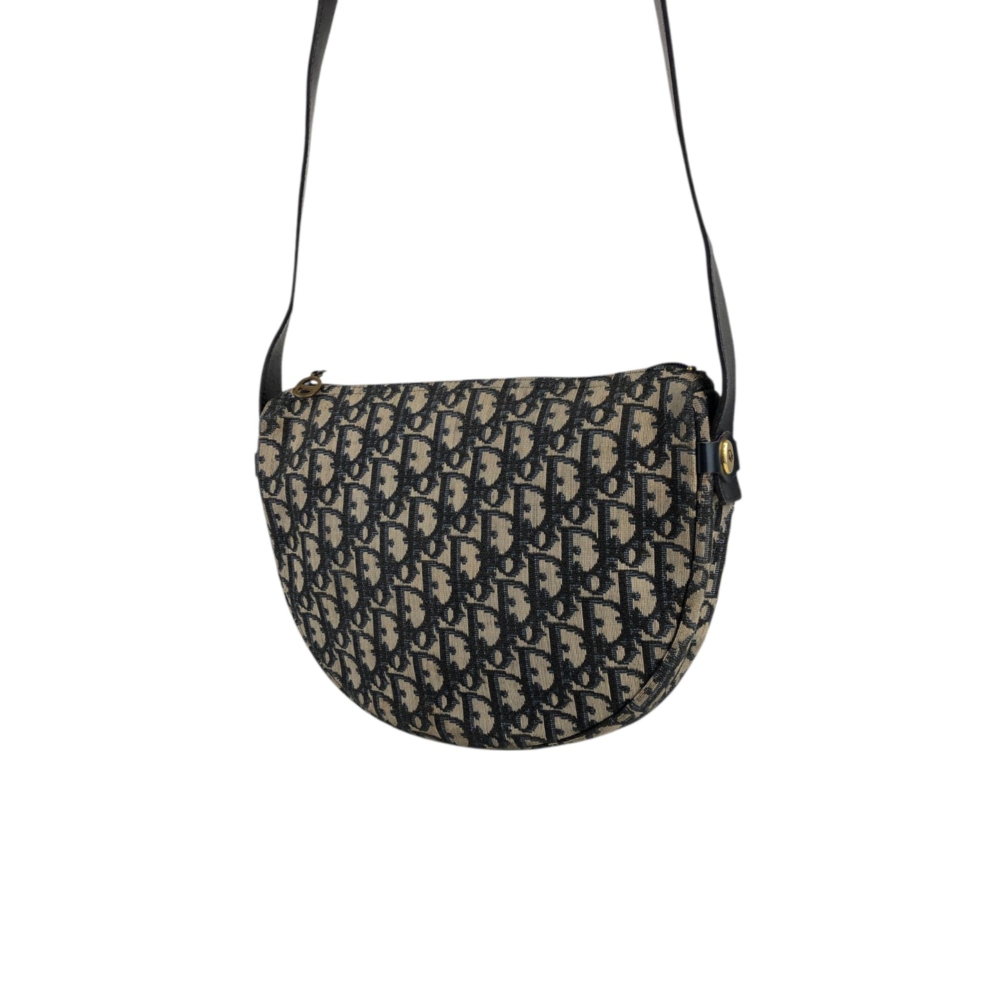 Christian Dior Trotter Shoulder bag Navy Vintage csrvwp