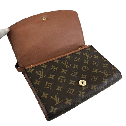 LOUIS VUITTON Monogram Shoulder bag Brown Vintage yz6dcp