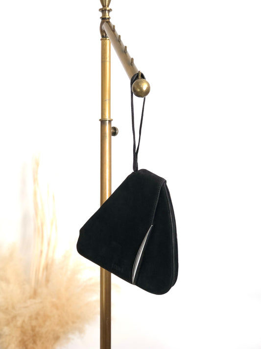 LOEWE Logo Handbag Black Vintage vfx75i