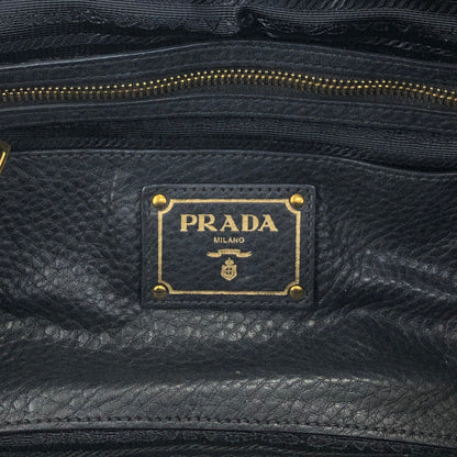 PRADA Logo Small Boston bag Handbag Black Vintage c8s4mf