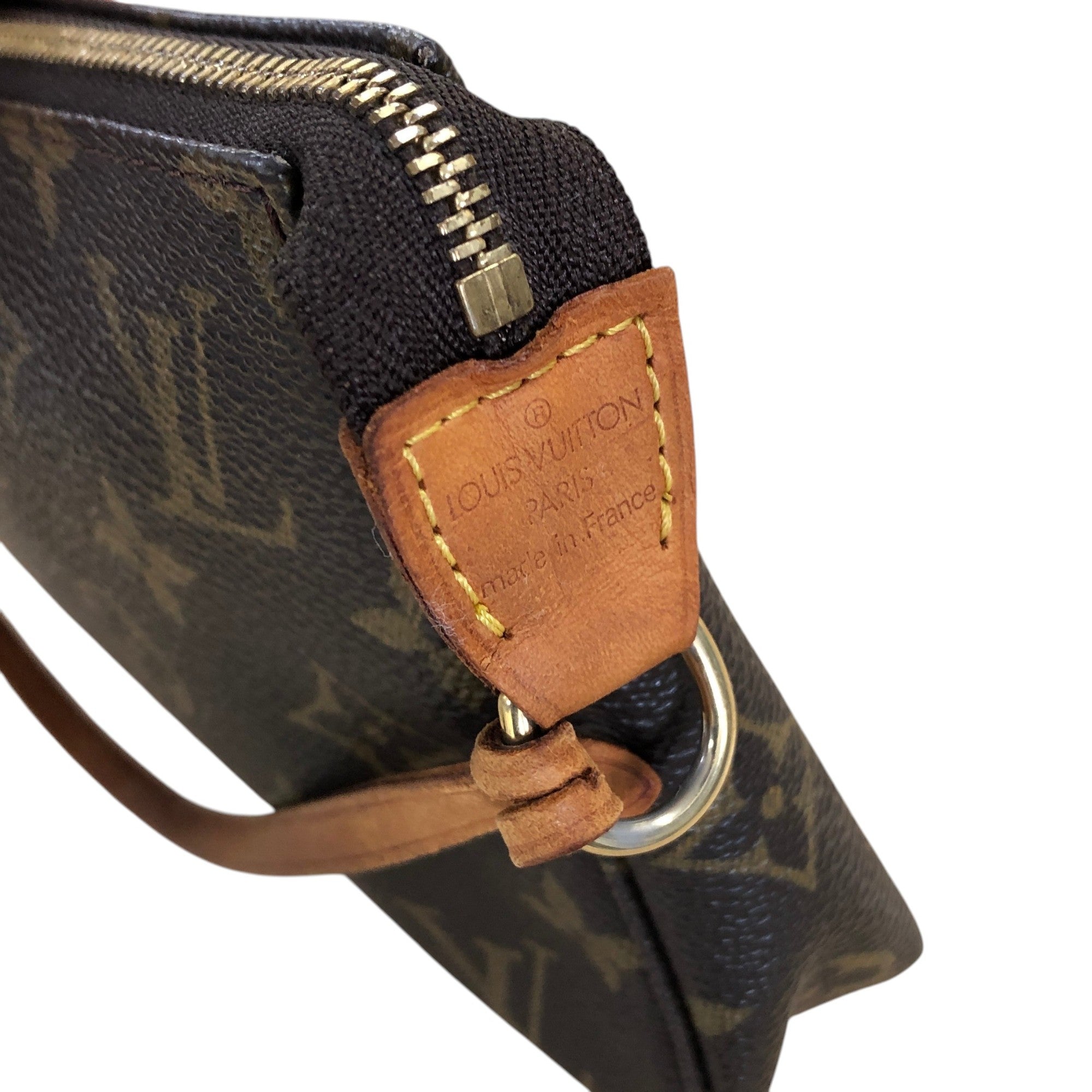 LOUIS VUITTON Monogram Handbag Brown M51980 Vintage vct2e6