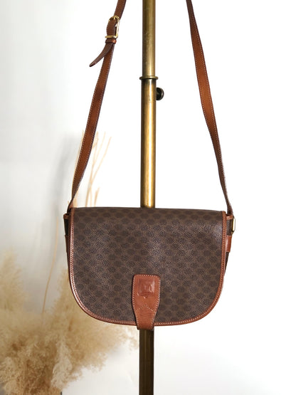 CELINE Macadam Shoulder bag Brown Vintage ui5mtc