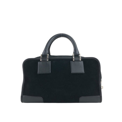 LOEWE Amazona28 Anagram Handbag Boston bag Black Vintage f8gywz