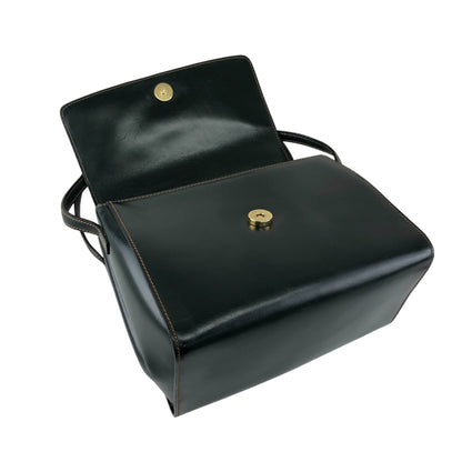 LOEWE Logo Embossed Shoulder bag Dark Green Vintage 583xh5