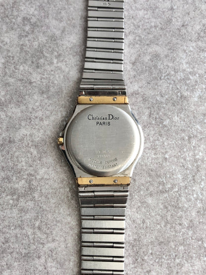 Christian Dior Quartz Watch Silver 45.14.01 Vintage keprec