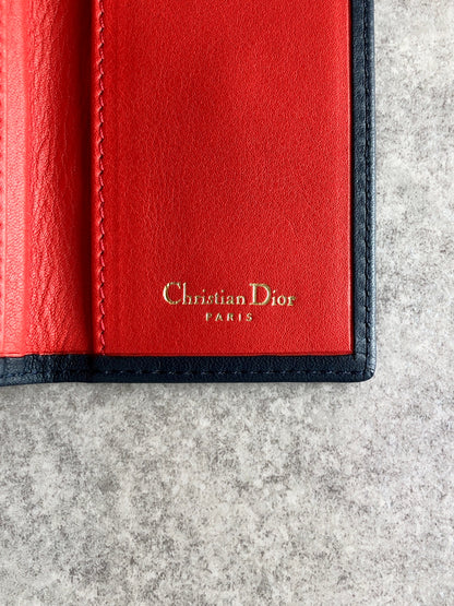 Christian Dior CD Logo Key Case Navy Vintage 2wn2nu