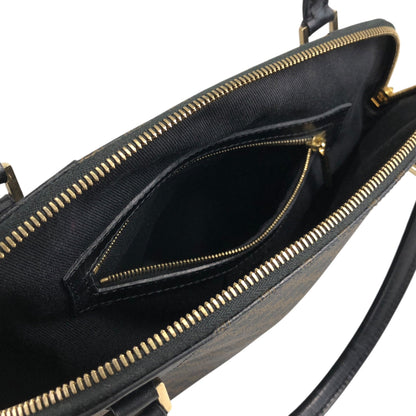 CELINE Macadam Two-way Handbag Shoulder bag Black Vintage zmn3dz