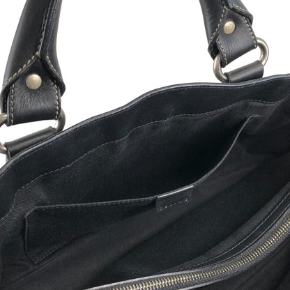 CELINE Triomphe Charm Handbag Black Vintage eyvr3v