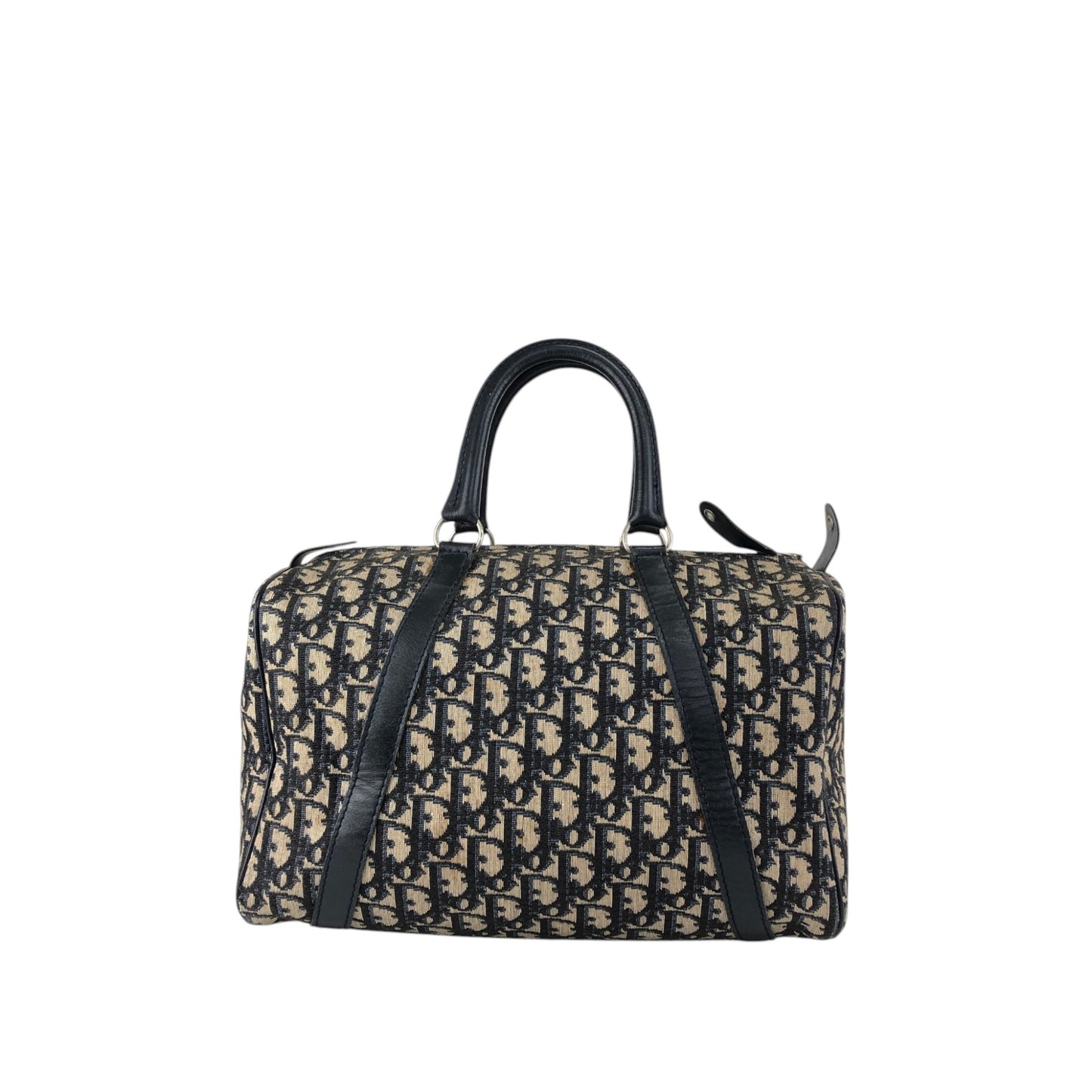 Christian Dior Trotter Handbag Boston bag Navy Vintage 3zr6kt