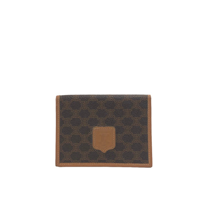 CELINE Macadam Blason Card holder Brown Vintage vbgpbv