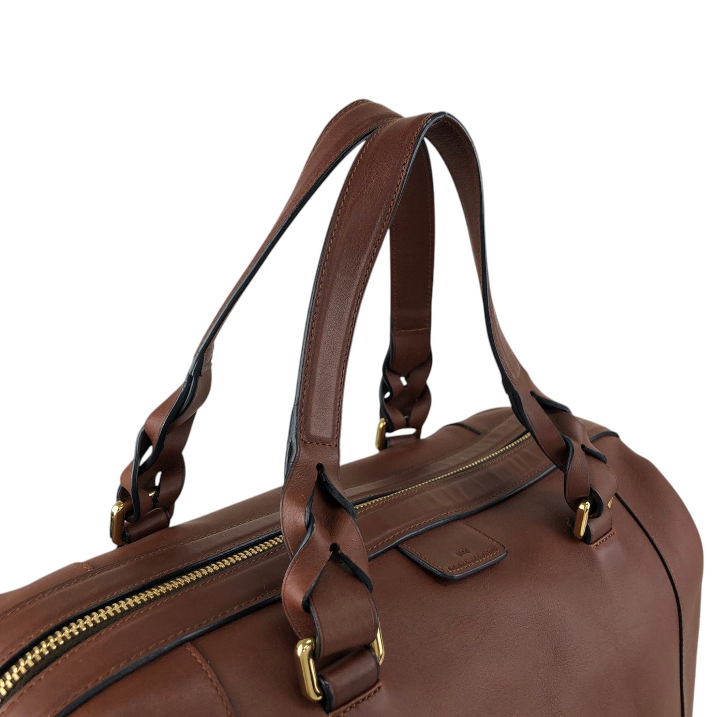 LOEWE Anagram Two-way Boston bag Shoulder bag Brown Vintage c288vn