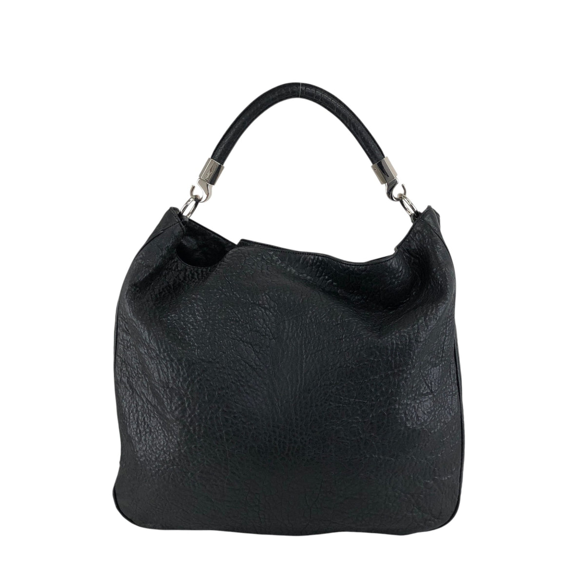 Yves Saint Laurent YSL Logo Shoulder bag Hobobag Black Vintage ib3ifn