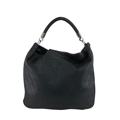 Yves Saint Laurent YSL Logo Shoulder bag Hobobag Black Vintage ib3ifn