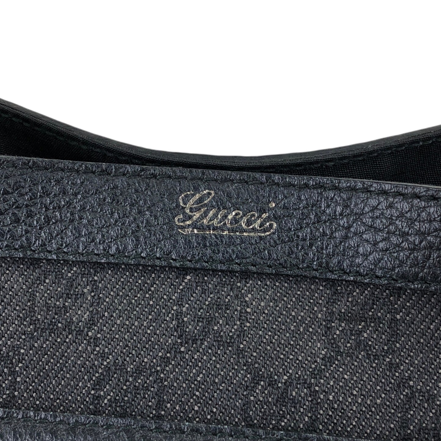 GUCCI GG Canvas Handbag Totebag Black 268639 Vintage jjx8f3