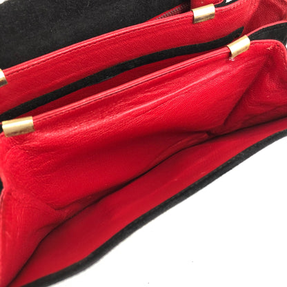 CELINE Horse Bit Shoulder bag Black Vintage yffeiu