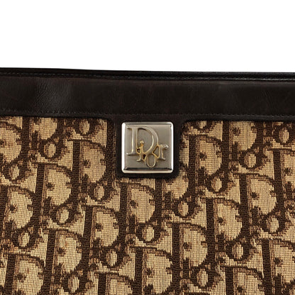 Christian Dior Trotter Logo Shoulder bag Brown Vintage xie5fc