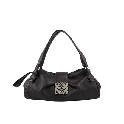 LOEWE Anagram Handbag Hobobag Brown Vintage mcgv5x