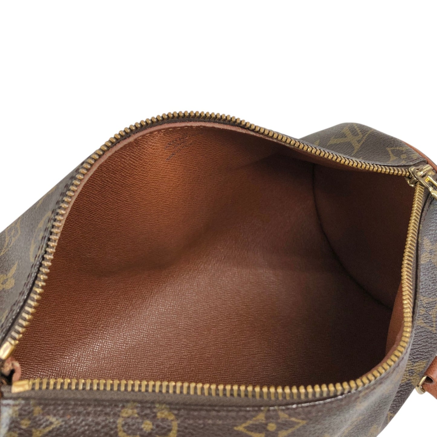 LOUIS VUITTON Monogram Handbag Brown Vintage dekpw7