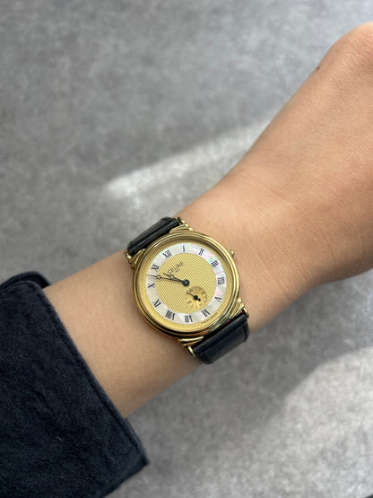 CELINE Watch Gold×Black Vintage k2wzaa
