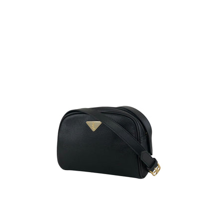 Yves Saint Laurent YSL Logo Shoulder bag Black Vintage fbers6