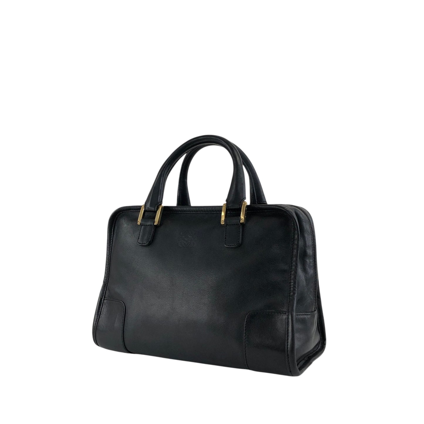LOEWE Amazona28 Anagram Handbag Boston bag Black Vintage bda233