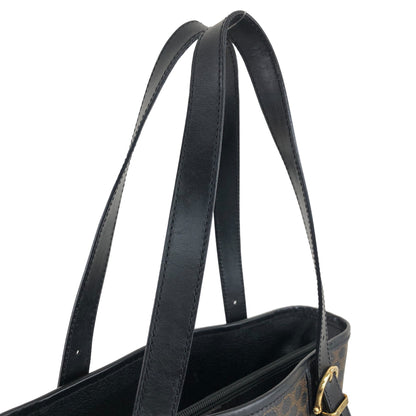 CELINE Macadam Blason Handbag Totebag Black Vintage vbekxp