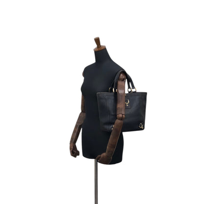 GUCCI Horse Bit Totebag Navy Vintage kftpgd